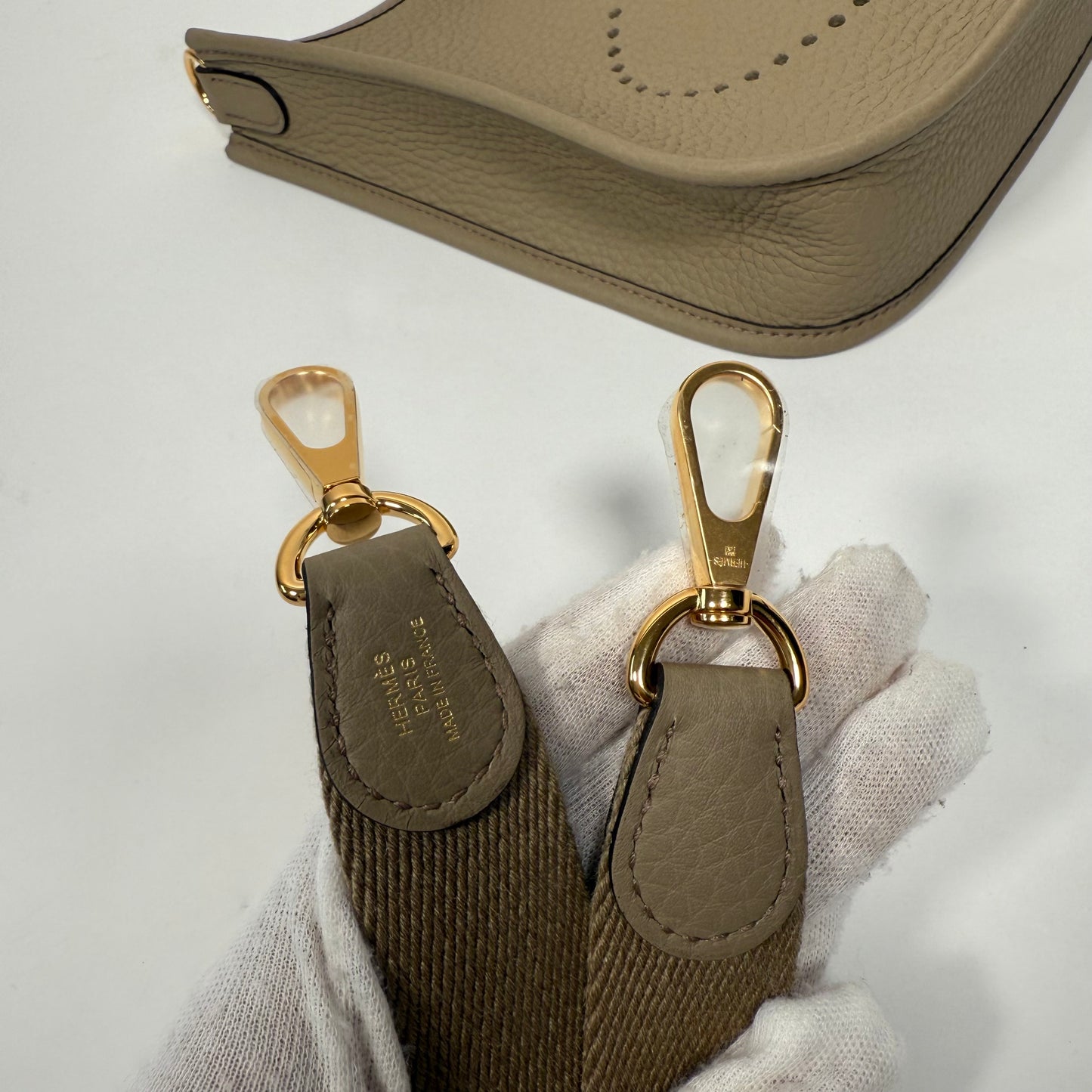 Hermès Mini Evelyne Beige Martha TPM