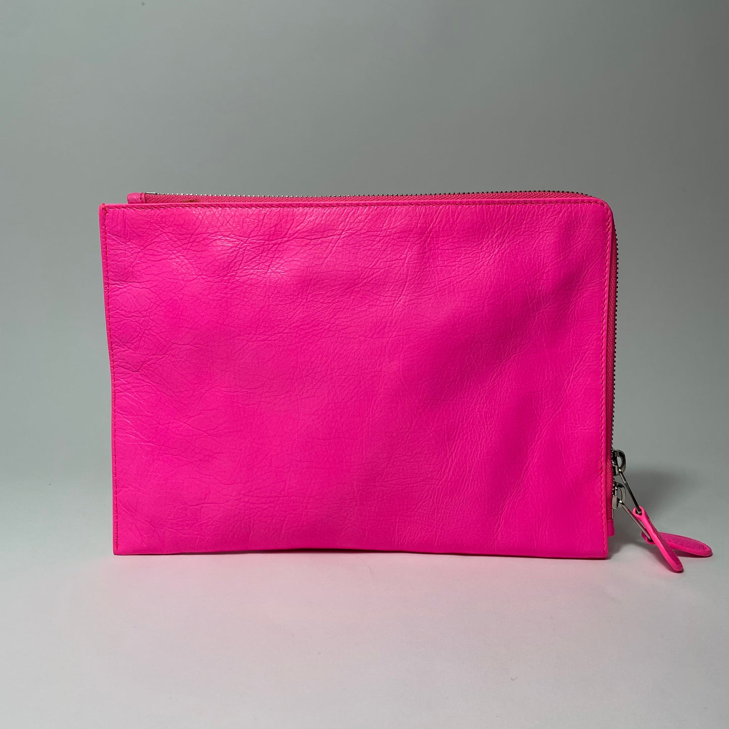 Balenciaga City Clutch Neon Pink