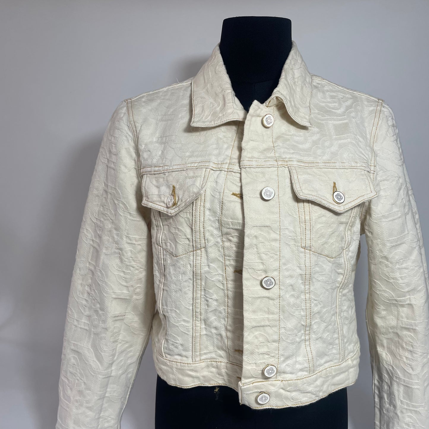 Casablanca Womens Slim Fit Jean Jacket 40/M