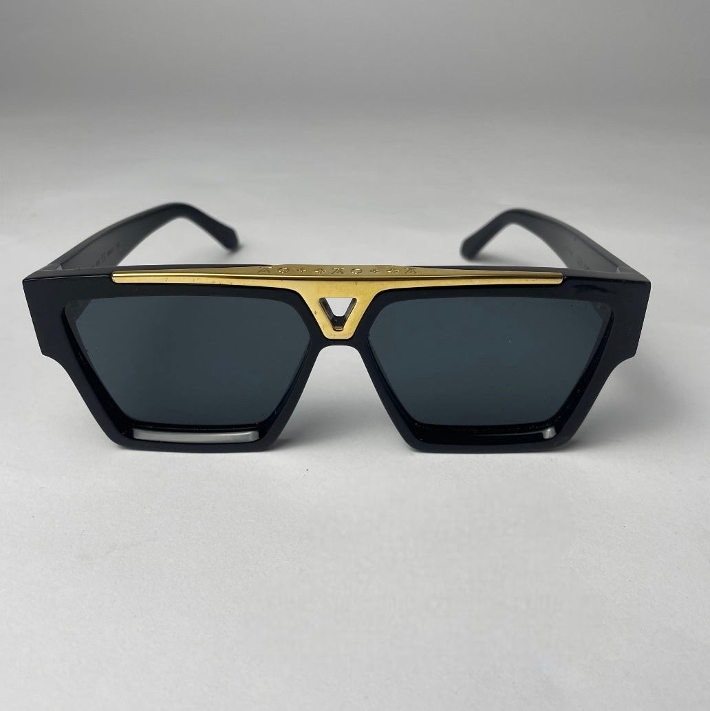 Louis Vuitton Black and Gold Evidence Men Sunglasses