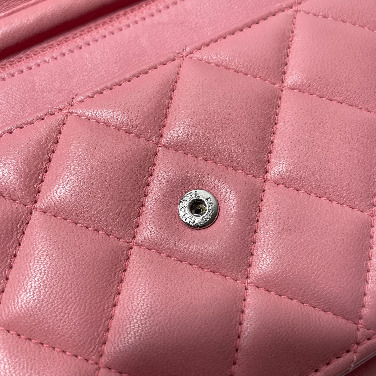 Chanel Women Wallet On Chain Pink Lambskin