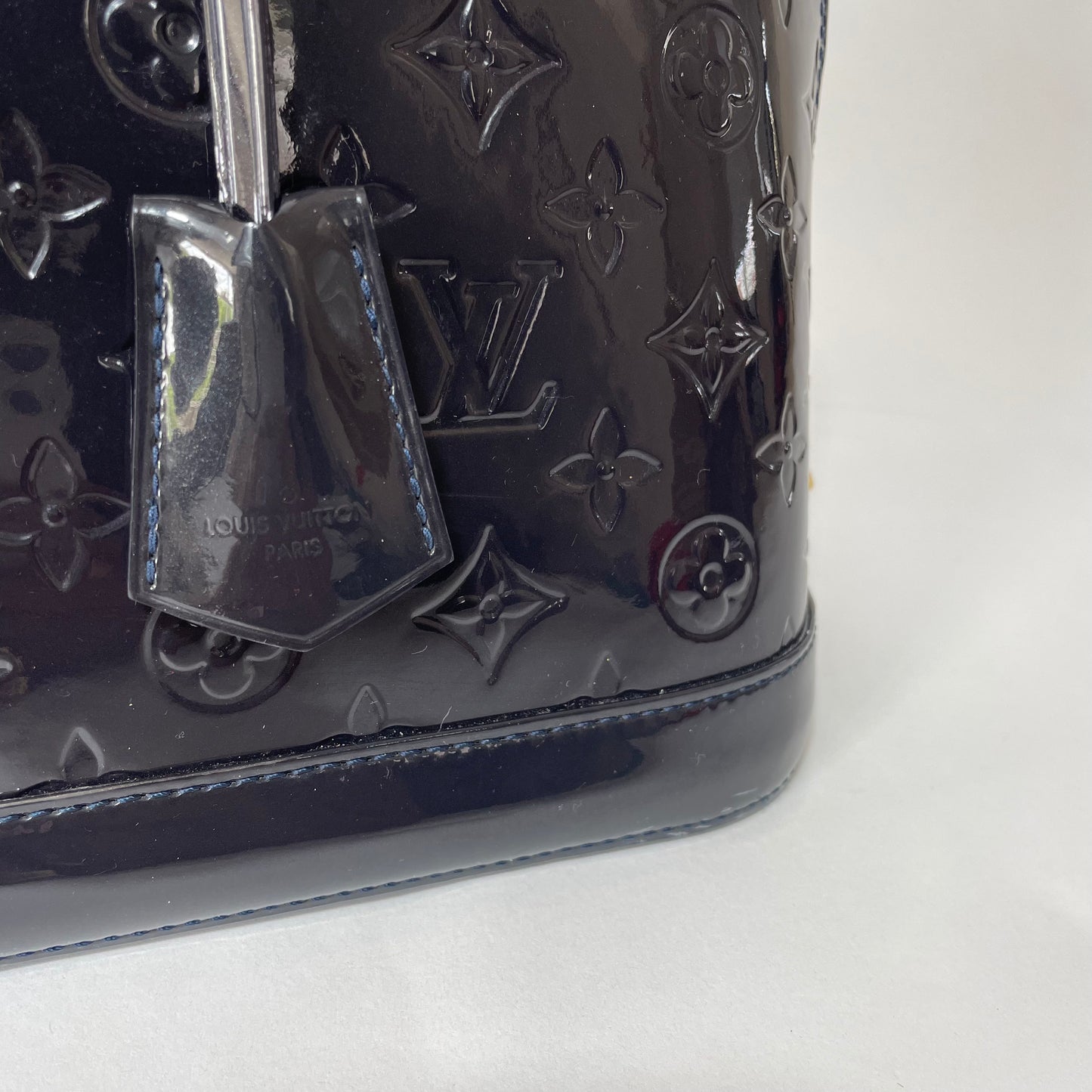 Louis Vuitton Alama PM Vernis Leather Navy