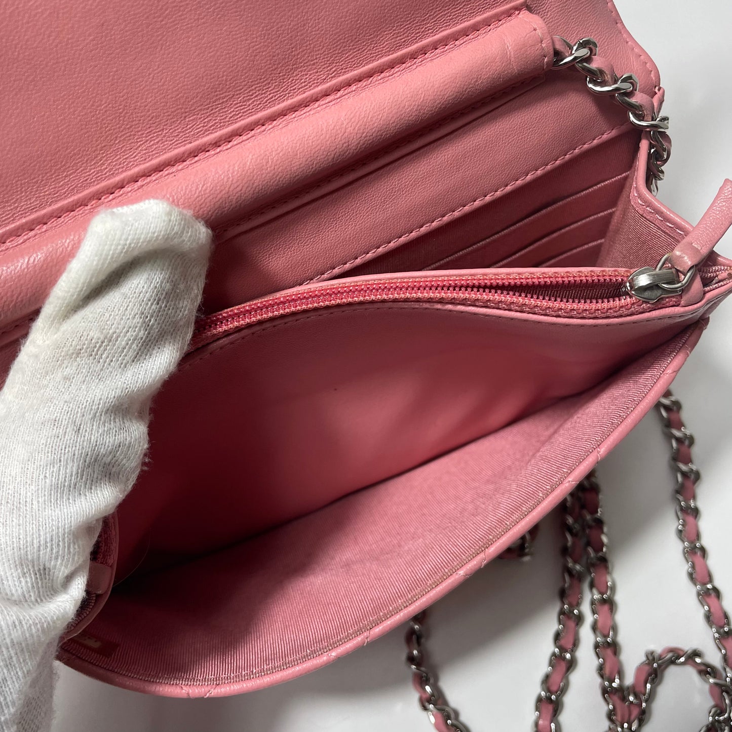 Chanel Women Wallet On Chain Pink Lambskin