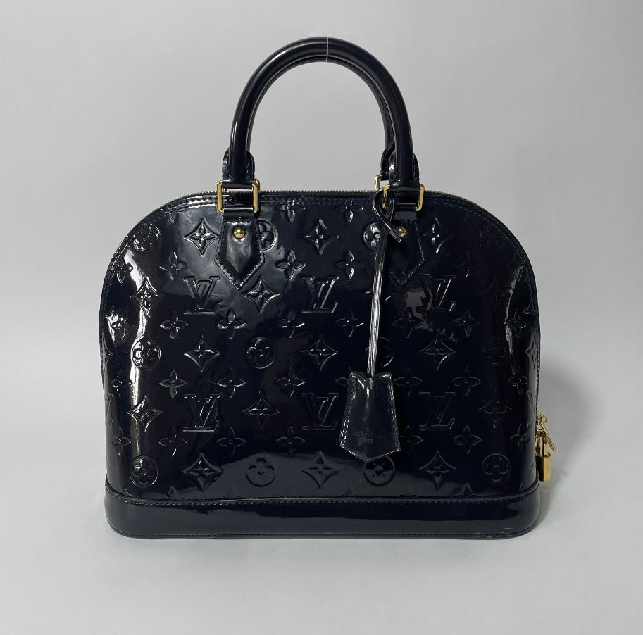 Louis Vuitton Alama PM Vernis Leather Navy
