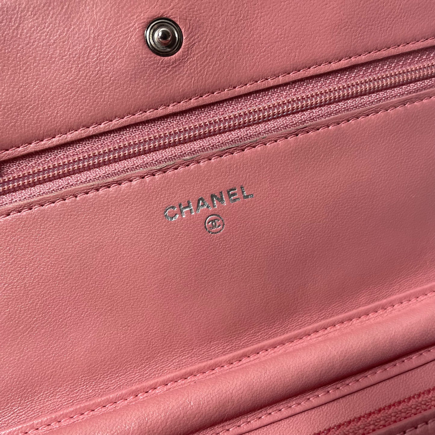 Chanel Women Wallet On Chain Pink Lambskin