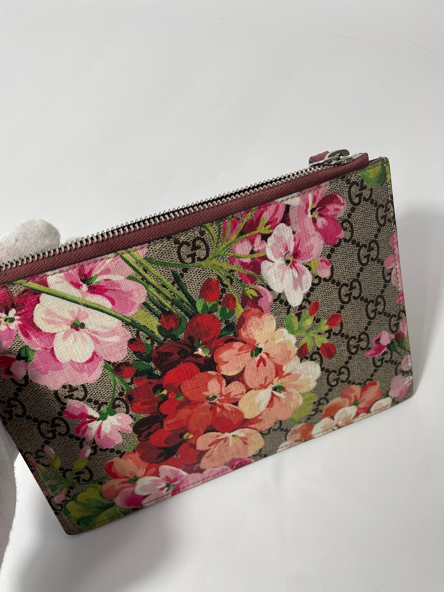 Gucci Blooms Canvas Clutch