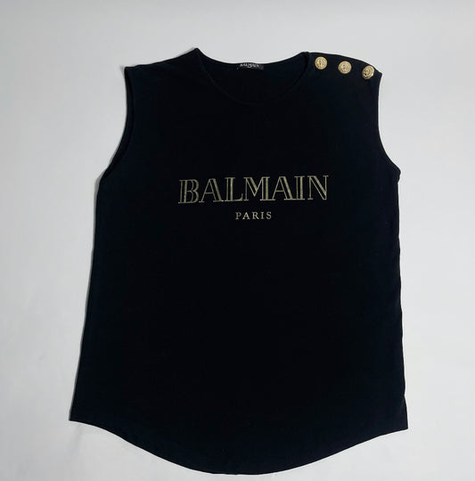 Balmain Womens Logo T- shirt 42