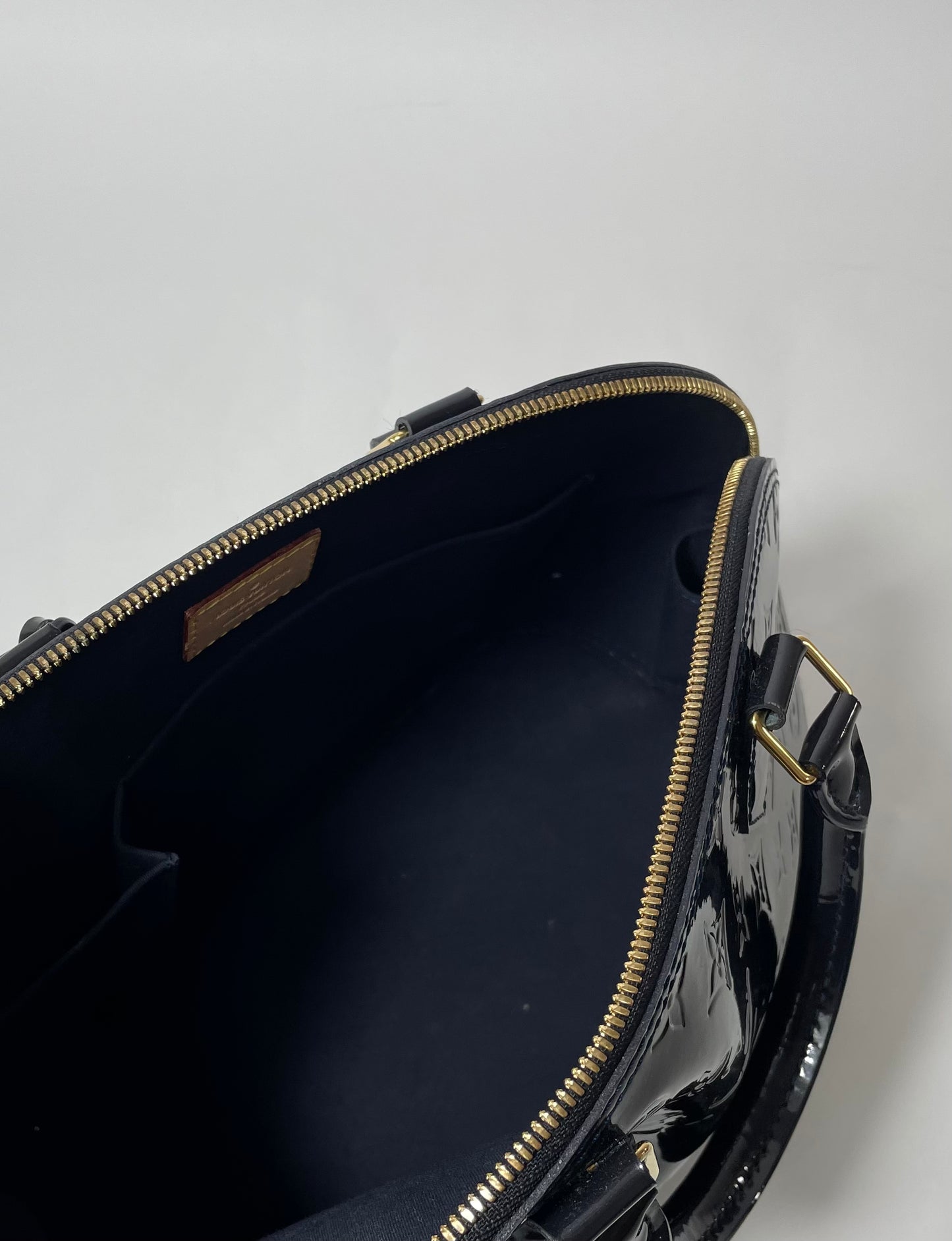 Louis Vuitton Alama PM Vernis Leather Navy