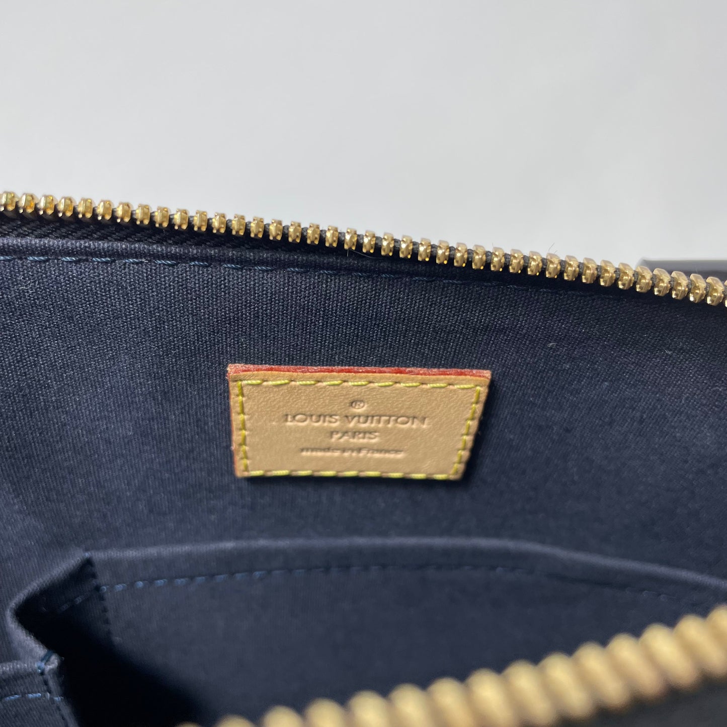 Louis Vuitton Alama PM Vernis Leather Navy