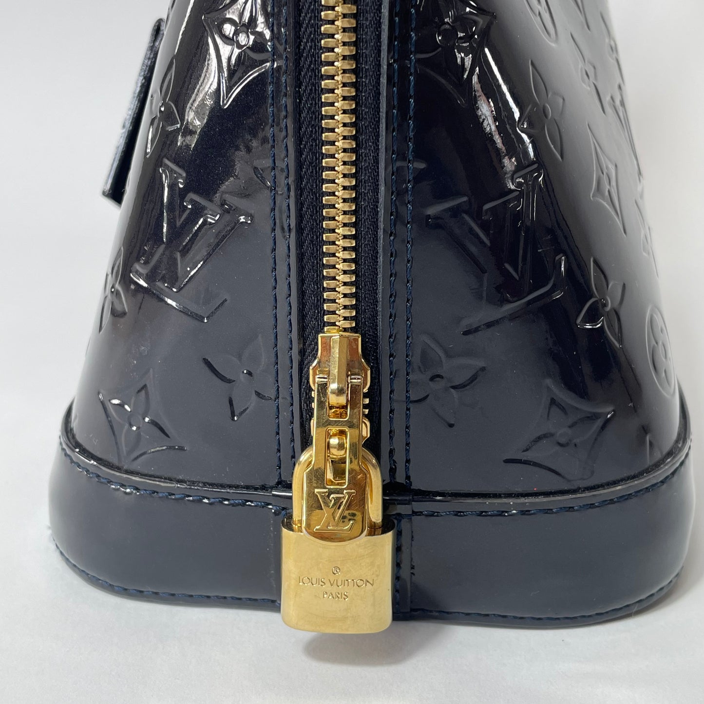 Louis Vuitton Alama PM Vernis Leather Navy