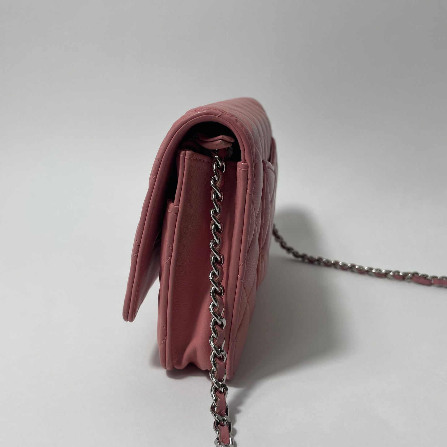 Chanel Women Wallet On Chain Pink Lambskin