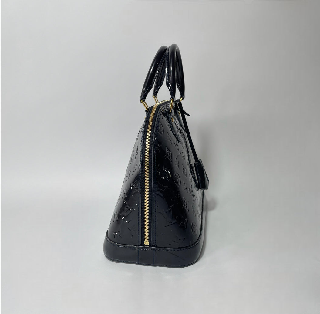 Louis Vuitton Alama PM Vernis Leather Navy