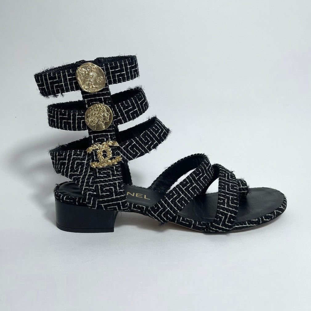 Chanel Aztec Sandals EU 39.5/UK 6.5
