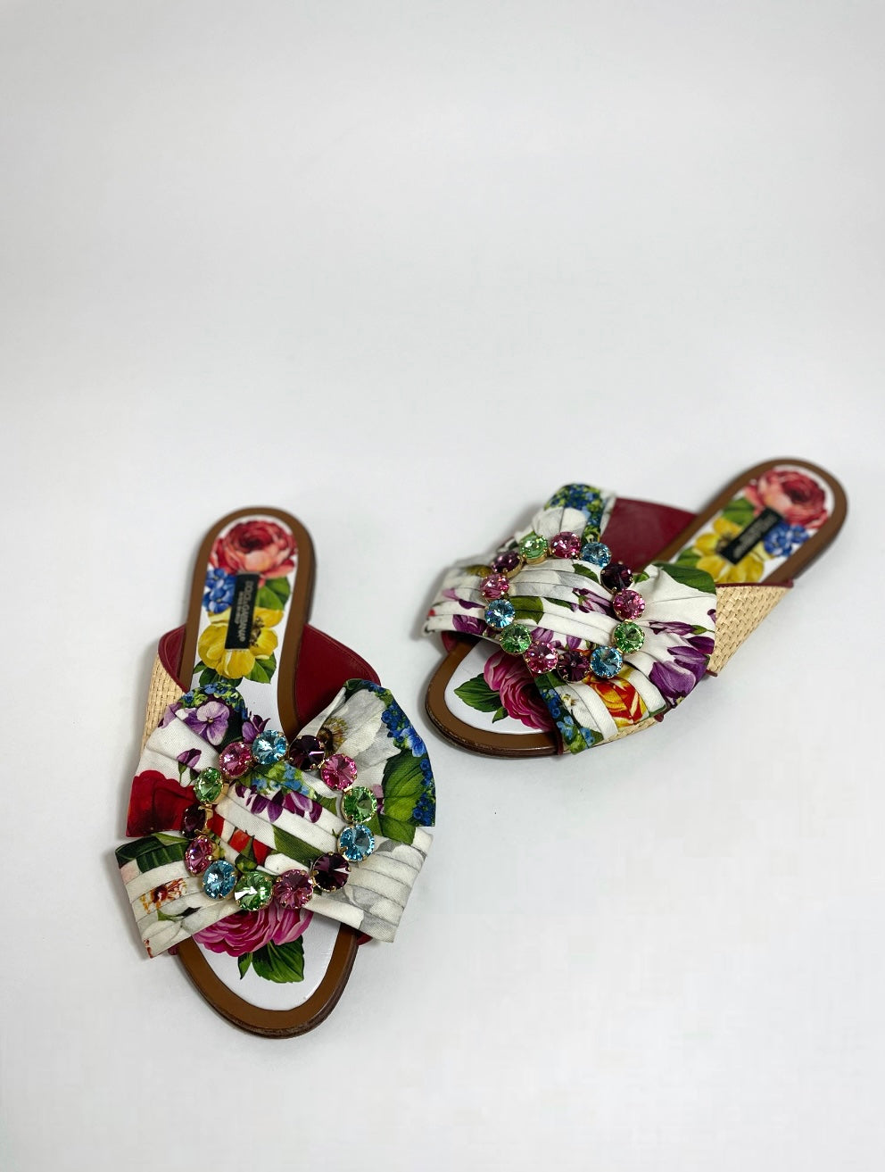 Dolce & Gabbana Floral Band Flats EU 38.5 /UK 5.5