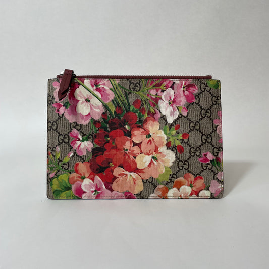 Gucci Blooms Canvas Clutch