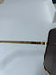 Womens Celine Oversized Gold Sunglasses