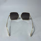 Womens Celine Oversized Gold Sunglasses