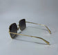 Womens Celine Oversized Gold Sunglasses