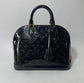 Louis Vuitton Alama PM Vernis Leather Navy