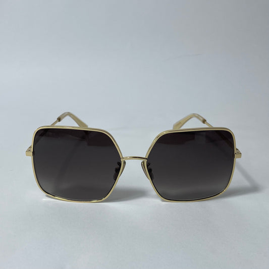 Womens Celine Oversized Gold Sunglasses