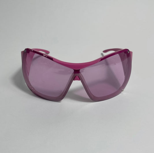 Dior Pink Overshine Chunky Logo Sunglasses