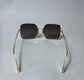 Womens Celine Oversized Gold Sunglasses