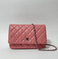 Chanel Women Wallet On Chain Pink Lambskin