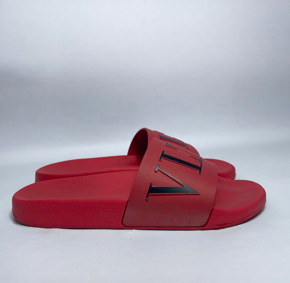 Valentino Red VALTN Slides EU 39 UK 6 Allsorts
