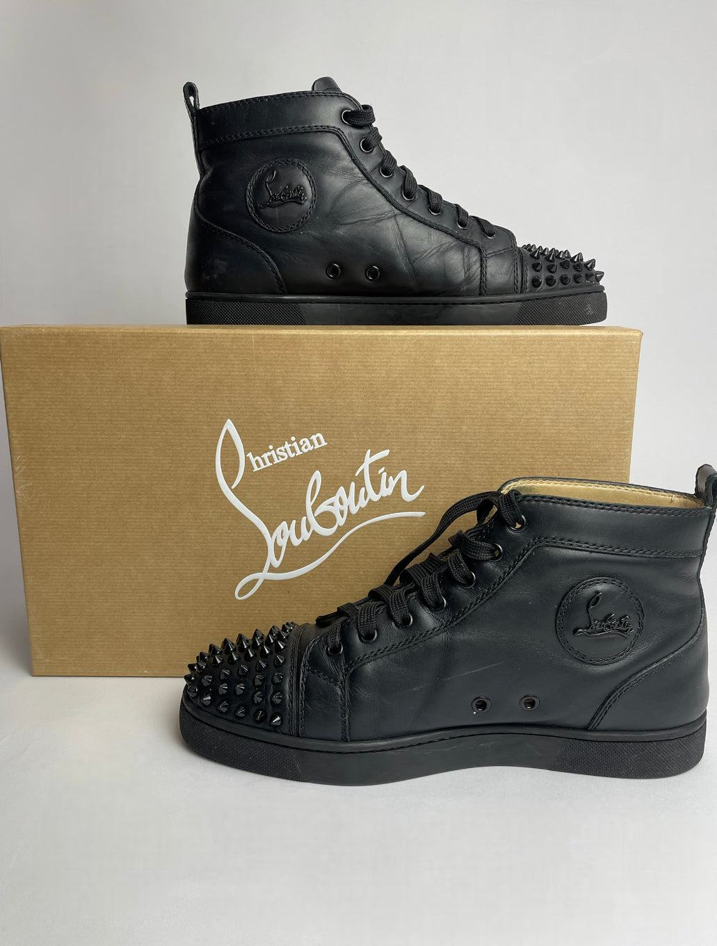 Christian Louboutin Louis Spike High Top Trainers EU 41